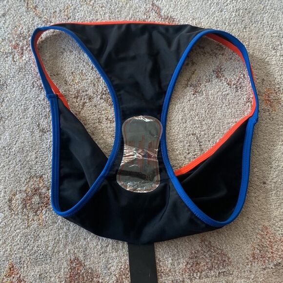 PE Nation Color-block Strappy Sporty Bikini Multi-Color 4th Of July Sz Large New - Picture 5 of 9